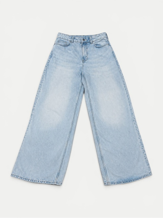 H&M Denim - H&M Wide Leg Jeans – Light Wash Denim – Women’s US 4 / EUR 36
